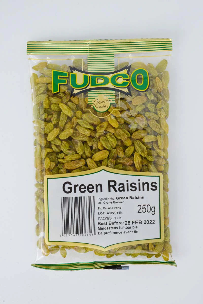 Shop Fudco Raisins Green - 250g at Grocerywala