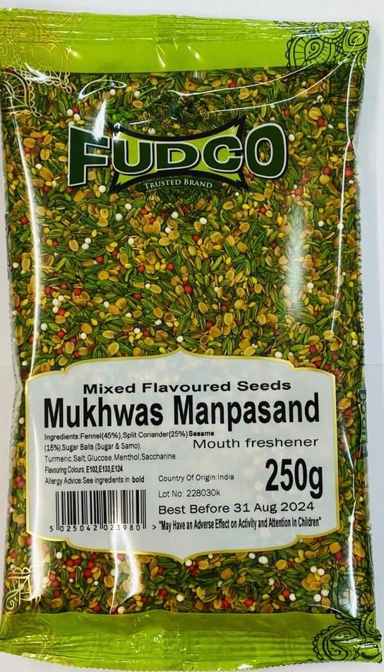 Shop Fudco Mukhwas Manpasand Green - 250g at Grocerywala