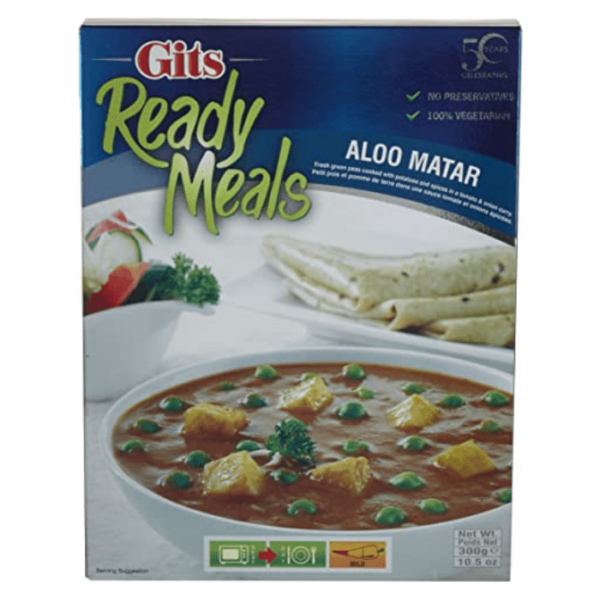 Shop Gits Aloo Matar (Ready to Eat) - 300g at Grocerywala