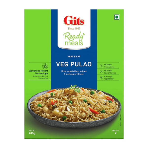 Shop Gits Veg Pulao (Ready to Eat) - 265g at Grocerywala