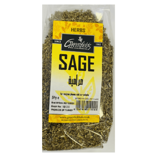 Shop Greenfields Sage 50G at Grocerywala