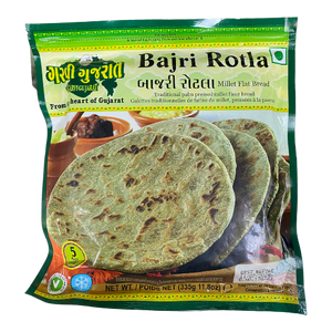 Shop Garvi Gujarat Bajra Rotla Frozen (5 pcs) - 335g at Grocerywala