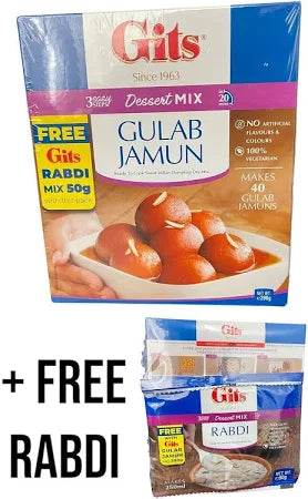 Shop Gits Gulab Jamun Rabri Dessert Mix + Free Rabri Mix - 200g at Grocerywala