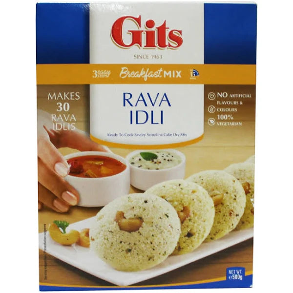 Shop Gits Rava Idli Mix (ready to cook savoury semolina cake dry mix) - 500g at Grocerywala