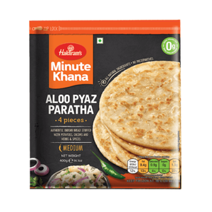 Shop Haldiram Aloo Pyaj Parantha Frozen (4pcs) - 400g at Grocerywala