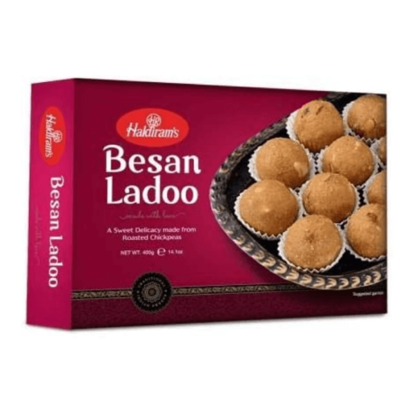 Shop Haldiram Besan Ladoo Dessert - 400g at Grocerywala