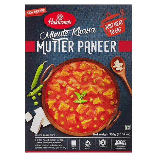 Shop Haldiram Mutter Paneer Tofu (Ready to Eat) - 300g at Grocerywala