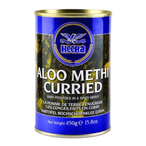Shop Heera Aloo Methi Curried Tin 450G at Grocerywala