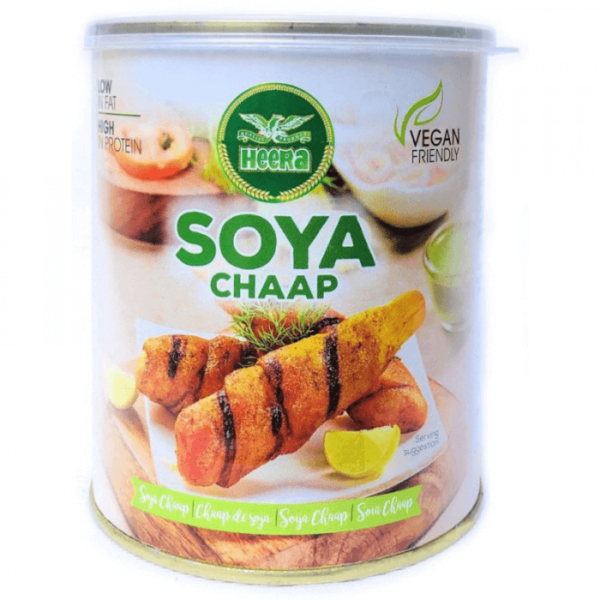 Shop Heera Soya Chaap Tin - 800g at Grocerywala