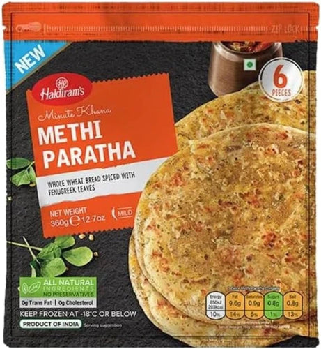 Shop Haldiram Methi Paratha Frozen  - 300g at Grocerywala