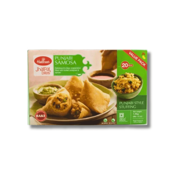 Shop Haldiram Punjabi Samosa Frozen (20pcs) - 1.4kg at Grocerywala