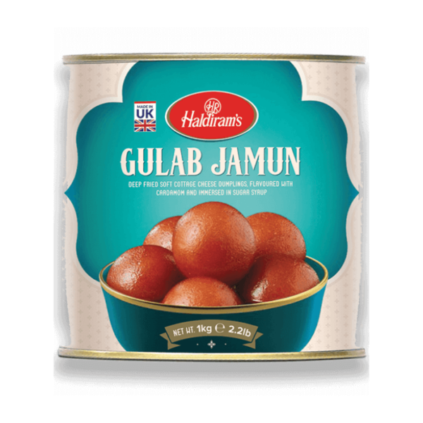 Shop Haldiram Gulab Jamun Tin Dessert - 1kg at Grocerywala