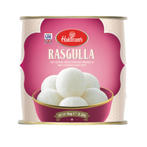 Shop Haldiram Rasgulla Tin Dessert - 1kg at Grocerywala