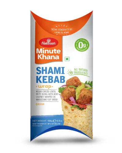 Shop Haldiram's Shami Kebab Wrap 156g at Grocerywala