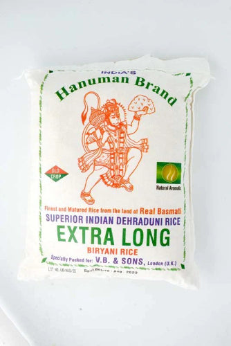 Hanuman Basmati Rice Extra Long 10kg at Grocerywala