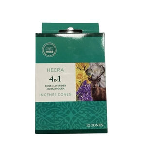 Shop Heera Incense Cones 4 in 1 at Grocerywala