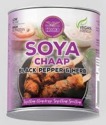 Shop Heera Soya Chaap Tin (Black Pepper and Herb) - 800g at Grocerywala