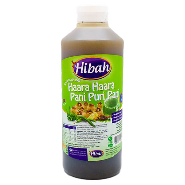 Shop Hibah Pani Puri Pani Haara Haara - 1L at Grocerywala