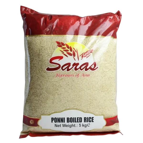 Saras Ponni Boiled Rice - 5Kg