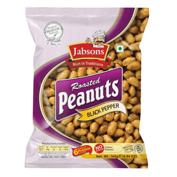 Shop Jabsons Peanuts Black Pepper - 140g at Grocerywala