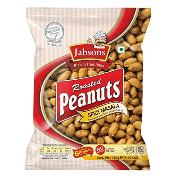 Shop Jabsons Peanuts Spicy Masala - 140g at Grocerywala