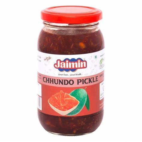 Shop Jaimin Chhundo Pickle - 500g at Grocerywala