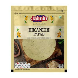 Shop Jaimin Papad Bikaneri - 200g at Grocerywala
