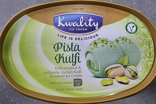 Shop Kwality Pistachio Ice Cream - 900ml at Grocerywala