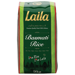 Shop Laila Basmati Rice - 2kg at Grocerywala