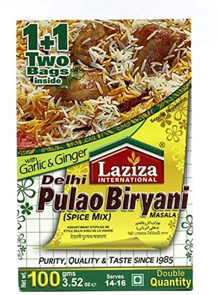 Shop Laziza Delhi Pulao Biryani Masala - 100g at Grocerywala