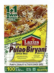 Shop Laziza Delhi Pulao Biryani Masala - 100g at Grocerywala
