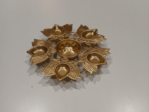 Shop Lotus Blossom Metal Diya at Grocerywala