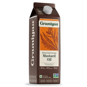 Gramiyaa Mustard Oil Wood Cold Pressed - 1l