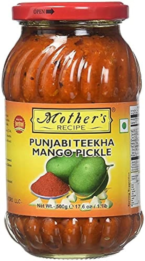 Shop Mother's Recipe Pickle Punjabi Teekha Mango - 500g at Grocerywala