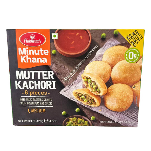 Shop Haldirams Mutter Kachori Frozen (8pcs) - 420g at Grocerywala