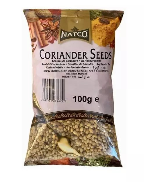 Shop Natco Coriander Seeds (Dhana) - 100g at Grocerywala