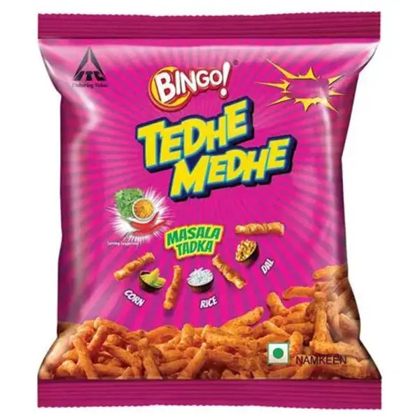 Bingo Tedhe Medhe Masala Tadka - 140g