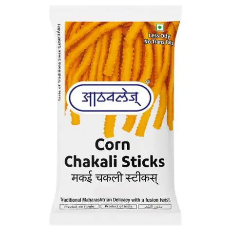 Athavale Corn Chakali Sticks - 200g
