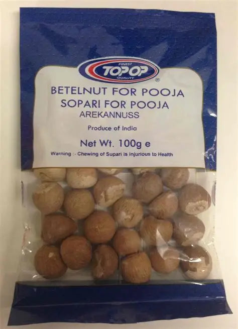 Shop Topop Pooja Betel Nut Sopari - 100g at Grocerywala