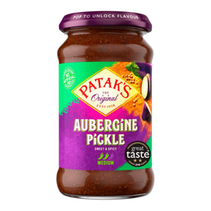 Shop Pataks Pickle Aubergine - 312g at Grocerywala
