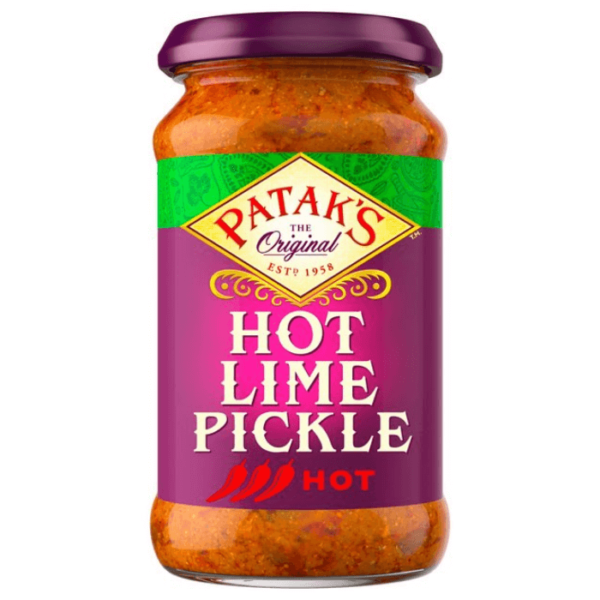 Shop Pataks Pickle Lime Hot - 283g at Grocerywala