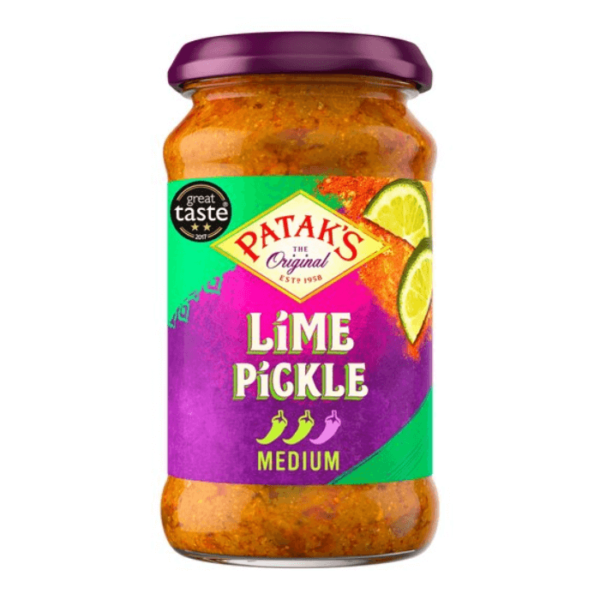 Shop Pataks Pickle Lime Medium - 283g at Grocerywala