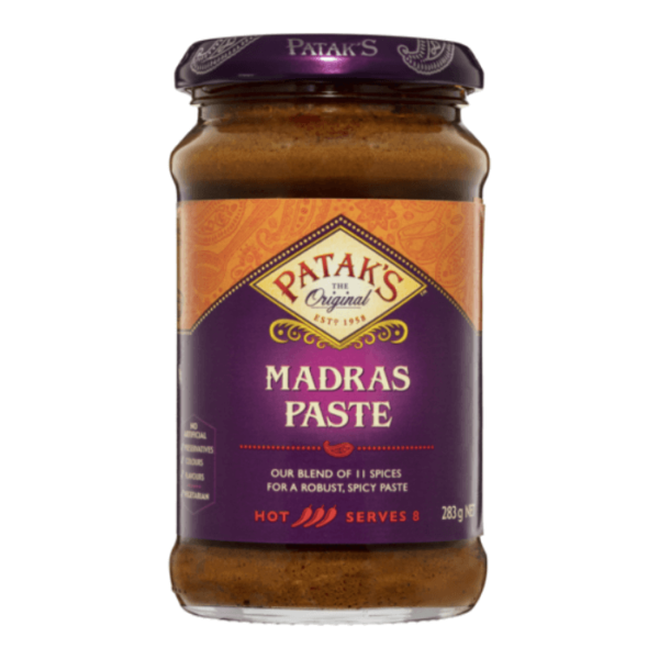 Shop Pataks Madras Paste - 283g at Grocerywala