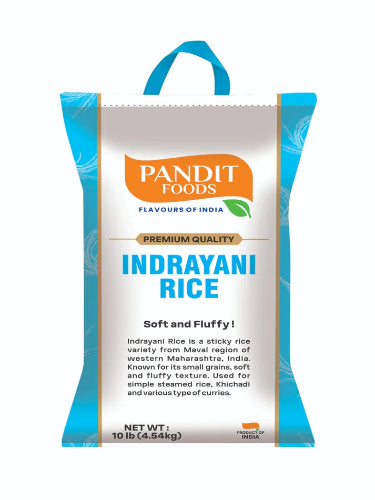 Shop Pandit Food Indrayani Rice - 10lb at Grocerywala