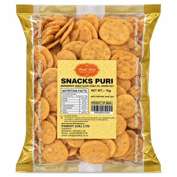 Pandit Foods Chaat Puri - 1kg