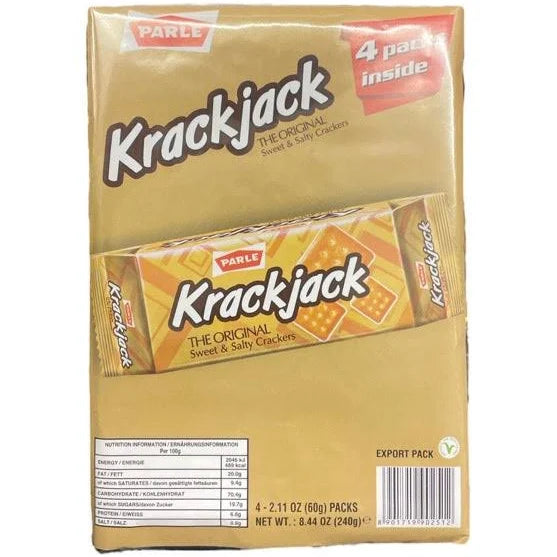 Shop Parle Krackjack Biscuits (4pack) - 240g at Grocerywala