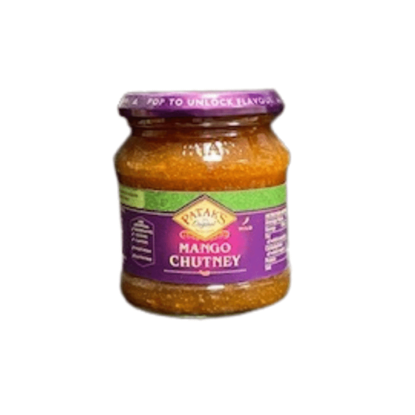 Shop Pataks Hot Mango Chutney- 340g at Grocerywala