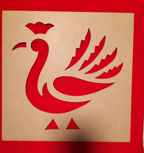 Shop Peacock Stencil at Grocerywala