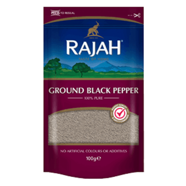Shop Rajah Black Pepper Powder - 100g at Grocerywala