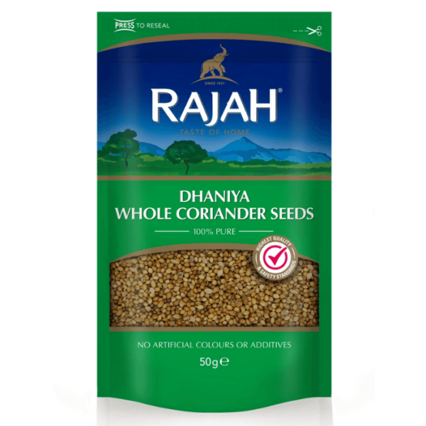 Shop Rajah Coriander Seeds(Dhana) - 50g at Grocerywala